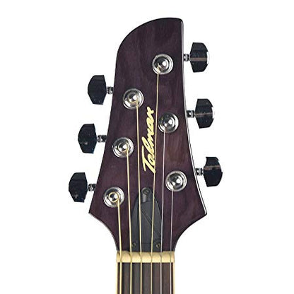 Ibanez TCM50-TKS Talman Double Cutaway Acoustic Electric Guitar Transparent Black Sunburst (TCM50)
