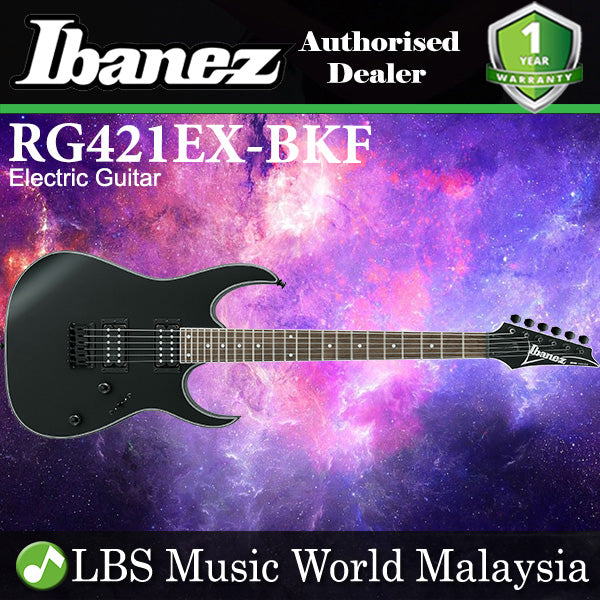 Ibanez RG421EX Standard Solid Meranti Body RG Series Electric Guitar - Black Flat (RG421 EX)