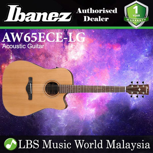Ibanez AW54CE-OPN Cutaway Solid Top Open Pore Acoustic Guitar Natural (AW54CE)