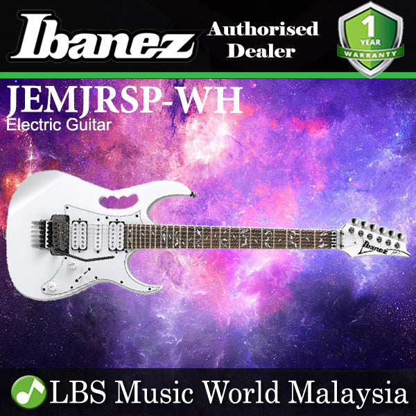 Ibanez JEMJR Steve Vai Solid Mahogany Body Meranti Electric Guitar - White
