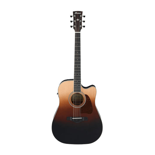 [Discontinued] Ibanez AW80CE-BLG Artwood Cutaway Dreadnought Solid Top Acoustic Guitar Brown Ale (AW80CE BLG)