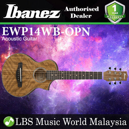 Ibanez EWP14WB-OPN Picolo Body Solid Top Open Pore Natural Acoustic Guitar (EWP14WB)