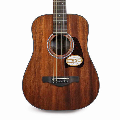 Ibanez AW54-OPN Dreadnought Solid Okume Top Acoustic Guitar Open Pore Natural (AW54)