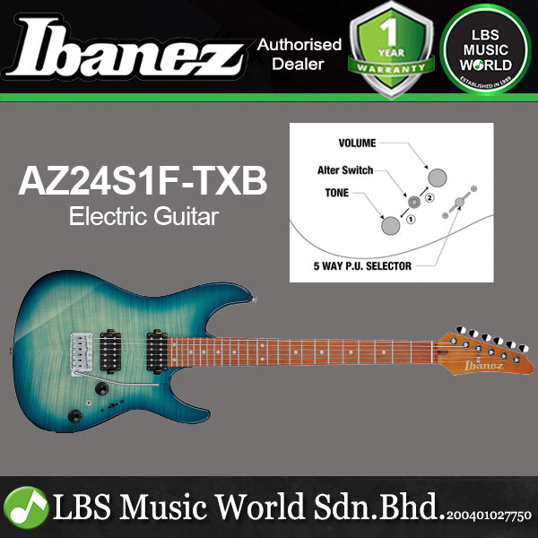 Ibanez AZ24S1F AZ Series Maple Top Alder Body with Tremolo Electric Guitar