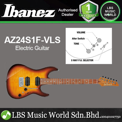 Ibanez AZ24S1F AZ Series Maple Top Alder Body with Tremolo Electric Guitar