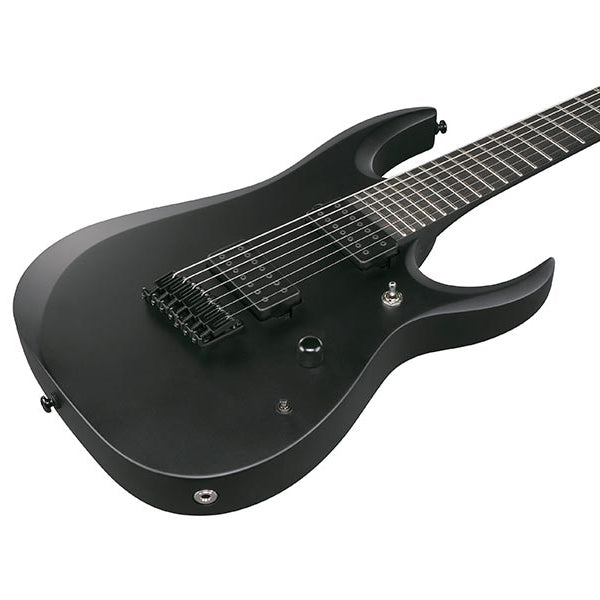Ibanez RGDRB71 7 String Nyatoh Body Ebony FB Electric Guitar Black Flat