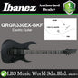Ibanez GRGR330EX Poplar Body Electric Guitar with HH Pickup and Bound Purpleheart Fretboard - Black Flat