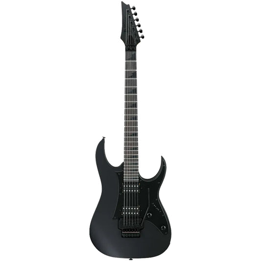 Ibanez GRGR330EX Poplar Body Electric Guitar with HH Pickup and Bound Purpleheart Fretboard - Black Flat