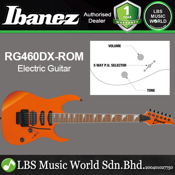 Ibanez RG460DX RG Series Meranti Body HSS Pickup Electric Guitar with Jatoba Fretboard