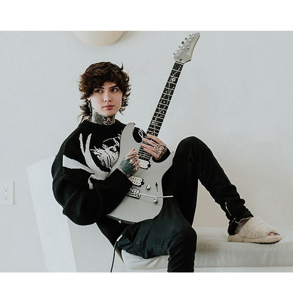 Ibanez TOD10 Tim Henson Signature Electric Guitar - Classic Silver