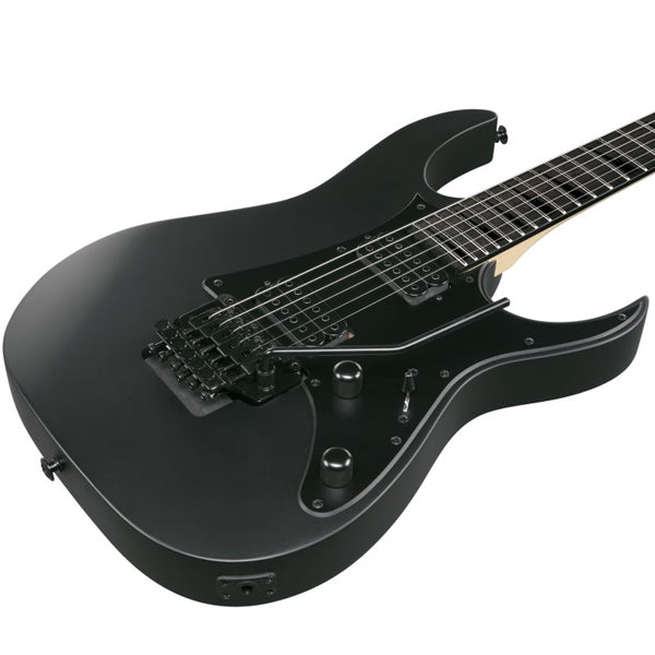Ibanez GRGR330EX Poplar Body Electric Guitar with HH Pickup and Bound Purpleheart Fretboard - Black Flat