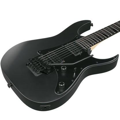 Ibanez GRGR330EX Poplar Body Electric Guitar with HH Pickup and Bound Purpleheart Fretboard - Black Flat