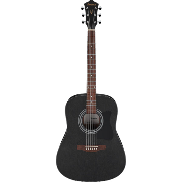Ibanez V54NJP-WK Jampack Dreadnought Acoustic Guitar Weathered Black Open Pore (V54NJP)