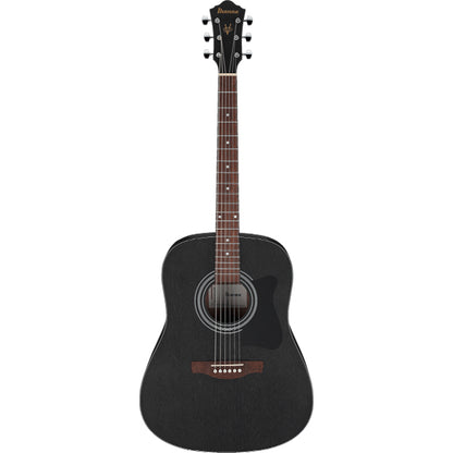 Ibanez V54NJP-WK Jampack Dreadnought Acoustic Guitar Weathered Black Open Pore (V54NJP)