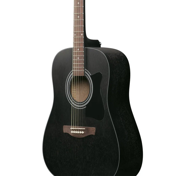 Ibanez V54NJP-WK Jampack Dreadnought Acoustic Guitar Weathered Black Open Pore (V54NJP)