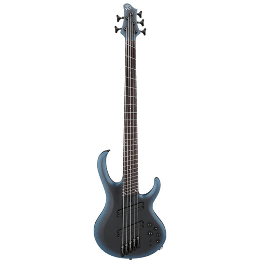 Ibanez BTB605MS-MAM 5 Strings Multiscale Electric Bass Guitar-Midnight Arctic Ocean Matte (BTB605MS)