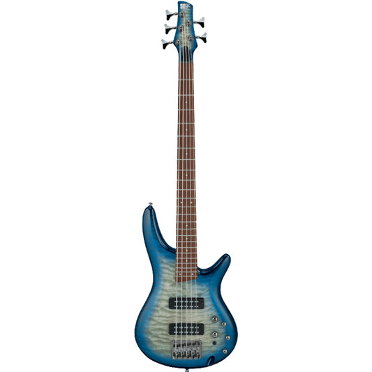 Ibanez SR405EQM-SCB 5 String Nyatoh Body Quilted Maple Top - Stained Cosmic Blue Starburst (SR405EQM)