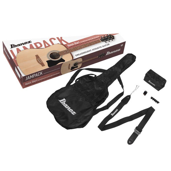 Ibanez V54NJP-WK Jampack Dreadnought Acoustic Guitar Weathered Black Open Pore (V54NJP)