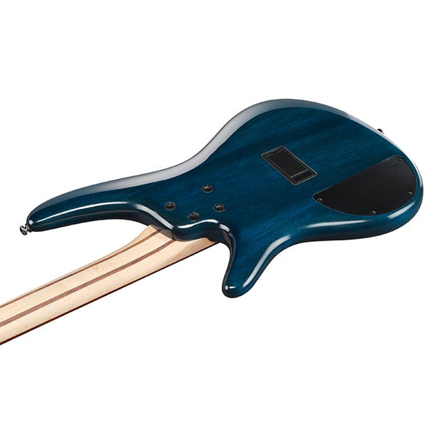 Ibanez SR400EQM-SCB 4 String Quilted Maple Top Electric Bass Guitar - Stained Cosmic Blue Starburst (SR400EQM)