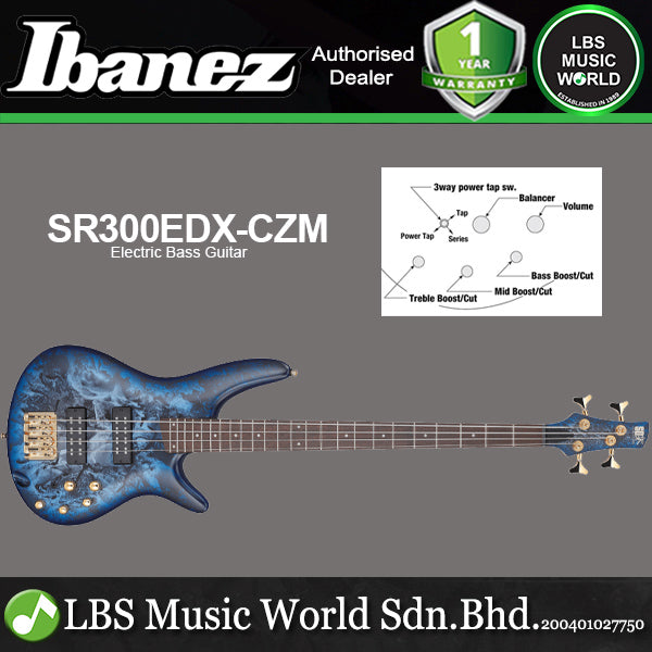Ibanez SR300EDX 4 String Nyatoh Body Jatoba Fretboard Electric Bass Guitar