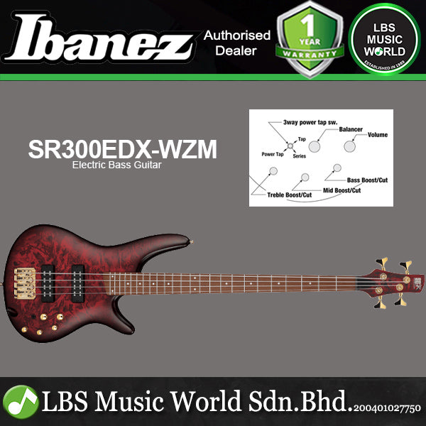 Ibanez SR300EDX 4 String Nyatoh Body Jatoba Fretboard Electric Bass Guitar
