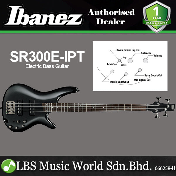 Ibanez SR300E 4 String Electric Bass Guitar HH Pickup with Jatoba Fretboard (SR300 E)