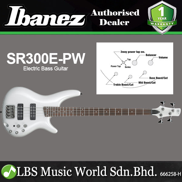 Ibanez SR300E 4 String Electric Bass Guitar HH Pickup with Jatoba Fretboard (SR300 E)