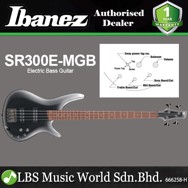 Ibanez SR300E 4 String Electric Bass Guitar HH Pickup with Jatoba Fretboard (SR300 E)