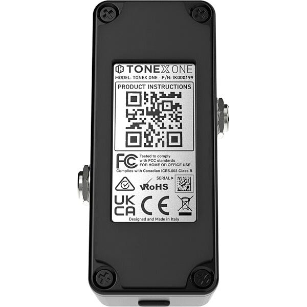 IK Multimedia TONEX ONE Stereo Amp Cab Effect Modeling Pedal for Guitar and Bass