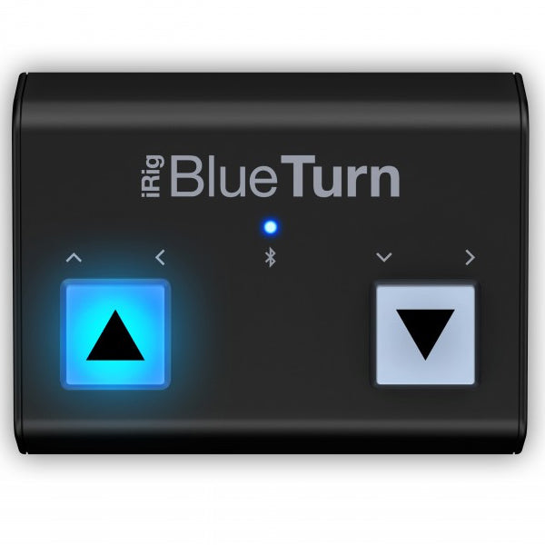 IK Multimedia iRig BlueTurn Portable Bluetooth Page Turner Sheet, Book and keynote for iOS and Android