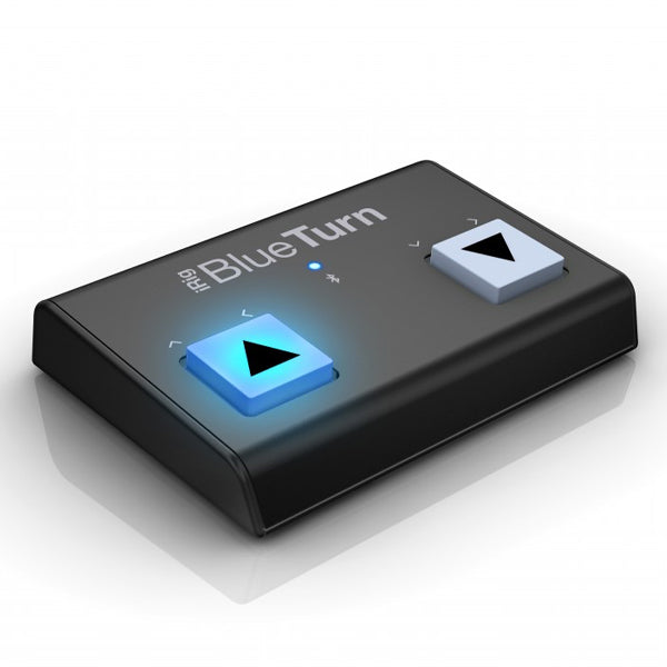 IK Multimedia iRig BlueTurn Portable Bluetooth Page Turner Sheet, Book and keynote for iOS and Android