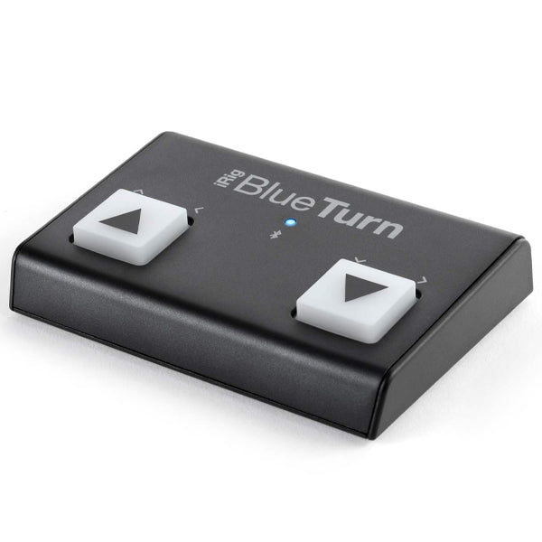 IK Multimedia iRig BlueTurn Portable Bluetooth Page Turner Sheet, Book and keynote for iOS and Android