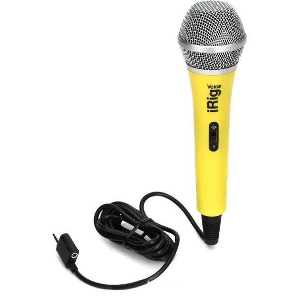 IK Multimedia iRiG Voice Condenser Unidirectional Handheld Microphone with Mic Switch