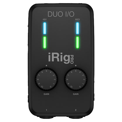 IK Multimedia iRig Pro Duo I/O 2 Channel Audio MIDI Interface for iOS, Android, Mac and PC