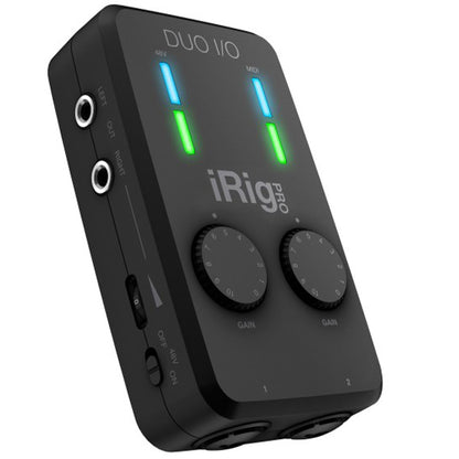 IK Multimedia iRig Pro Duo I/O 2 Channel Audio MIDI Interface for iOS, Android, Mac and PC
