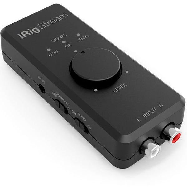 IK Multimedia iRig Stream USB Livestream Audio Interface for iOS, Android, Mac, and PC