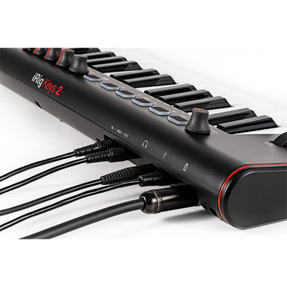 IK Multimedia iRig Keys 2 37 Key Midi Controller Keyboard with Velocity Sensitive for iOS, Android, Mac and PC