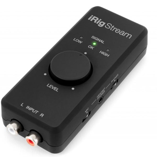 IK Multimedia iRig Stream USB Livestream Audio Interface for iOS, Android, Mac, and PC
