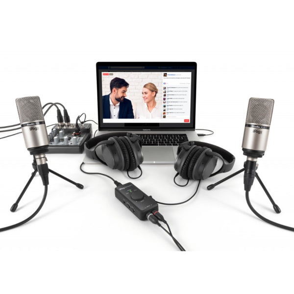 IK Multimedia iRig Stream USB Livestream Audio Interface for iOS, Android, Mac, and PC