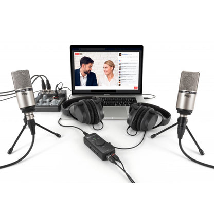 IK Multimedia iRig Stream USB Livestream Audio Interface for iOS, Android, Mac, and PC