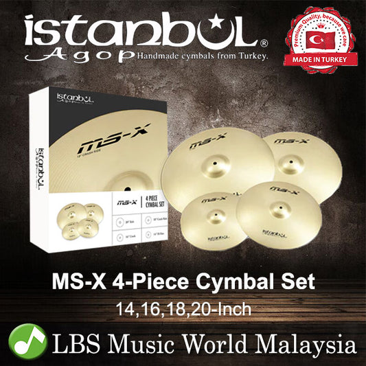 Istanbul Agop 14",16",18",20" MS-X 4 Piece Cymbal Set - Pack (IMSXS4)