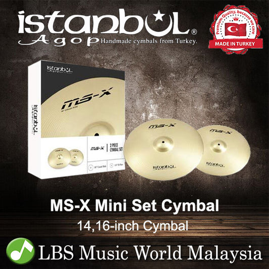 Istanbul Agop 14" and 16 " MS-X 2 Piece Mini Cymbal Set - Pack (IMSXMS)
