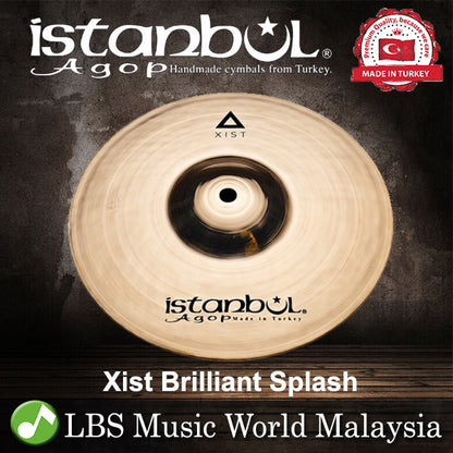 Istanbul Agop Xist Brilliant Splash Cymbal 8",10",12" - Made in Turkey (XSPB8 XSPB10 XSPB12)