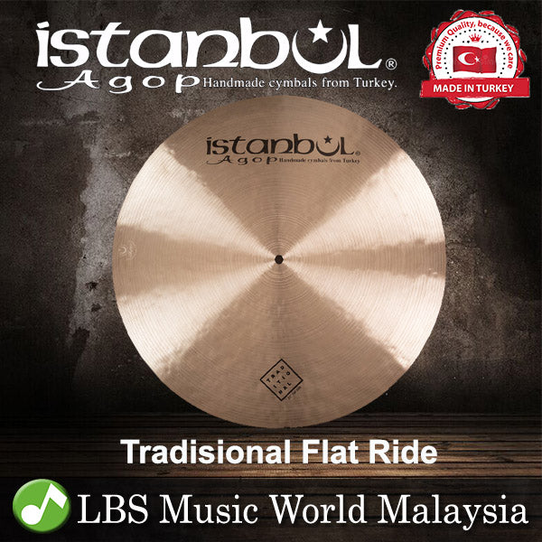 Istanbul Agop 18",19",20",22" Tradisional Flat Ride Cymbal (FR10 FR19 FR20 FR22)