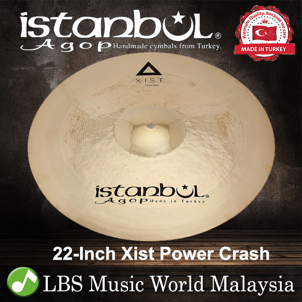 Istanbul Agop 22" Xist Power Crash Cymbal - Made in Turkey (XPWXB22 XPWXB 22)