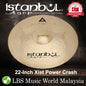 Istanbul Agop 22" Xist Power Crash Cymbal - Made in Turkey (XPWXB22 XPWXB 22)