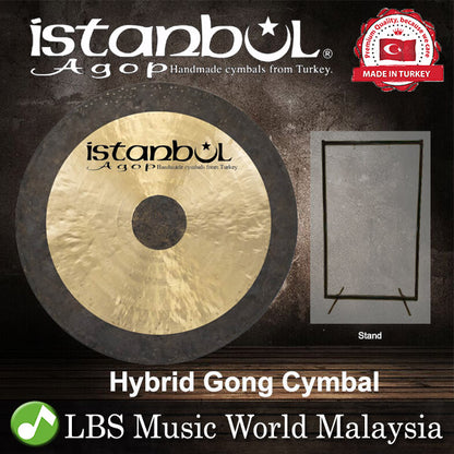 Istanbul Agop Hybrid Gong Cymbal with Stand 12",14",16",18",20",22",24",26",28"