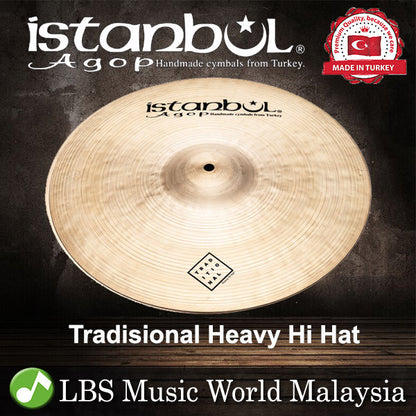 Istanbul Agop 13",14"15" Tradisional Heavy Hi Hat (HVH13 HVH14 HVH 15)