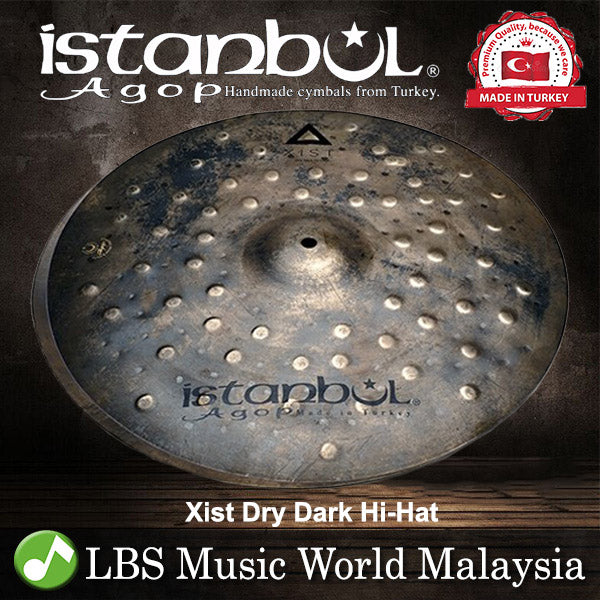 Istanbul Agop 10", 13", 17" Xist Dry Dark Hi-Hats Cymbal - Made in Turkey (XDDH10 XDDH13 XDDH17)
