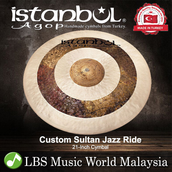 Istanbul Agop 20" 21" 22" Custom Sultan Jazz Ride (SJR20 SJR21 SJR22)